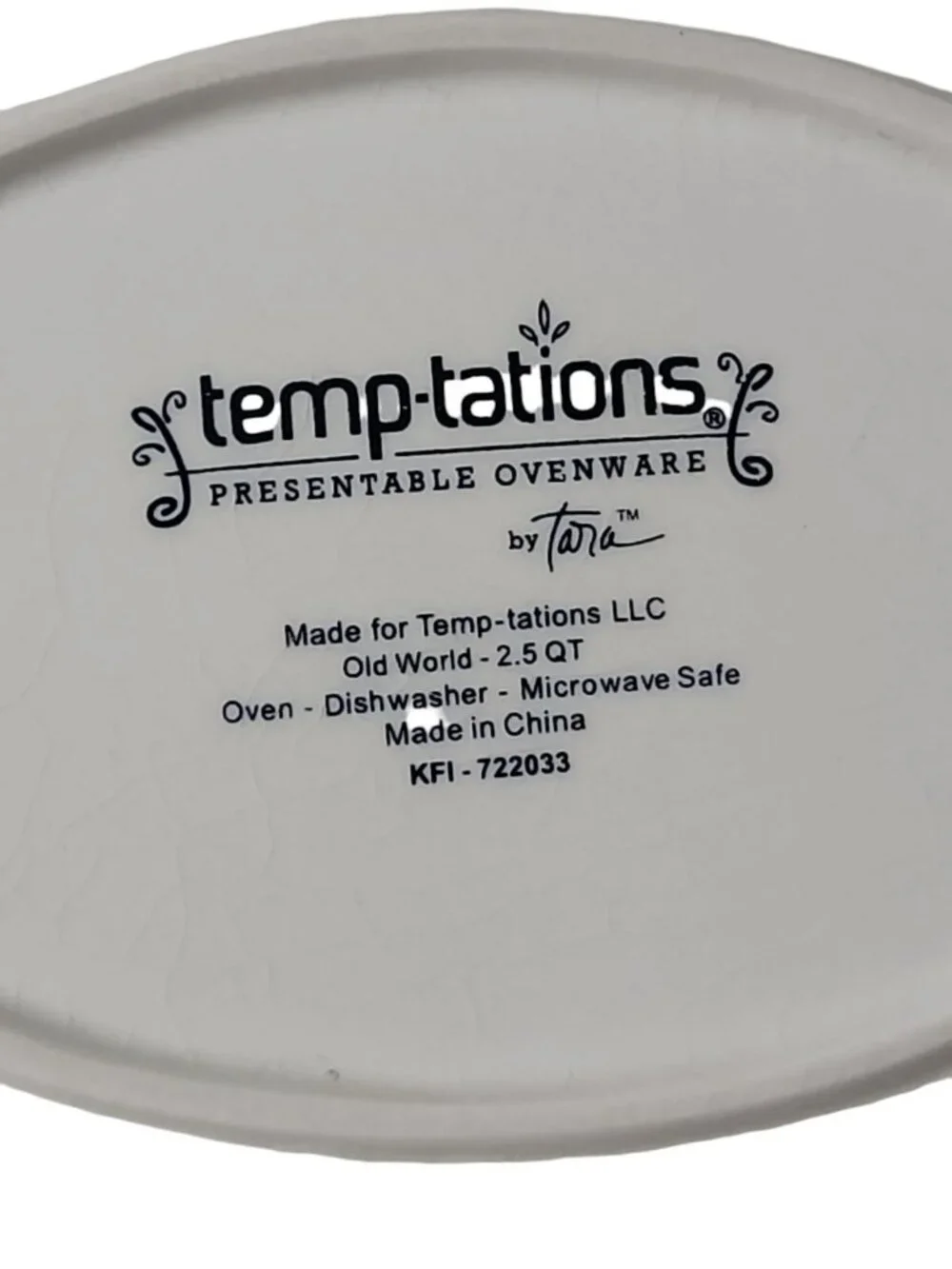 Temptations By Tara Old World Baking Dish Brown Hen w/Lid & Rack 2.5qt KFI722033